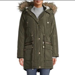 Time and Tru fur lined Anorak L